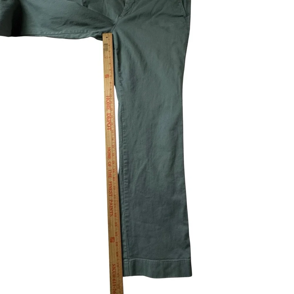 J.Crew Factory‎ Pants Men's 34/32 Straight Flex Sage Green Cotton Twill Chinos